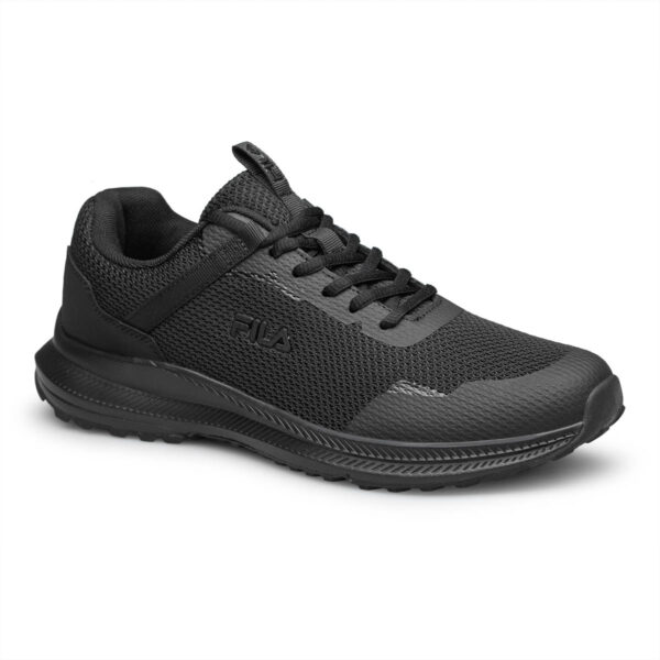 Fila plain outlet black shoes